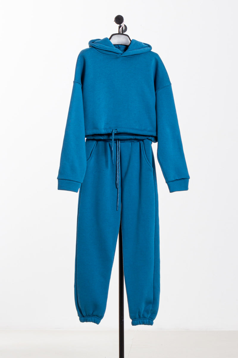CROP HEAVYWEIGHT HOODIE SET