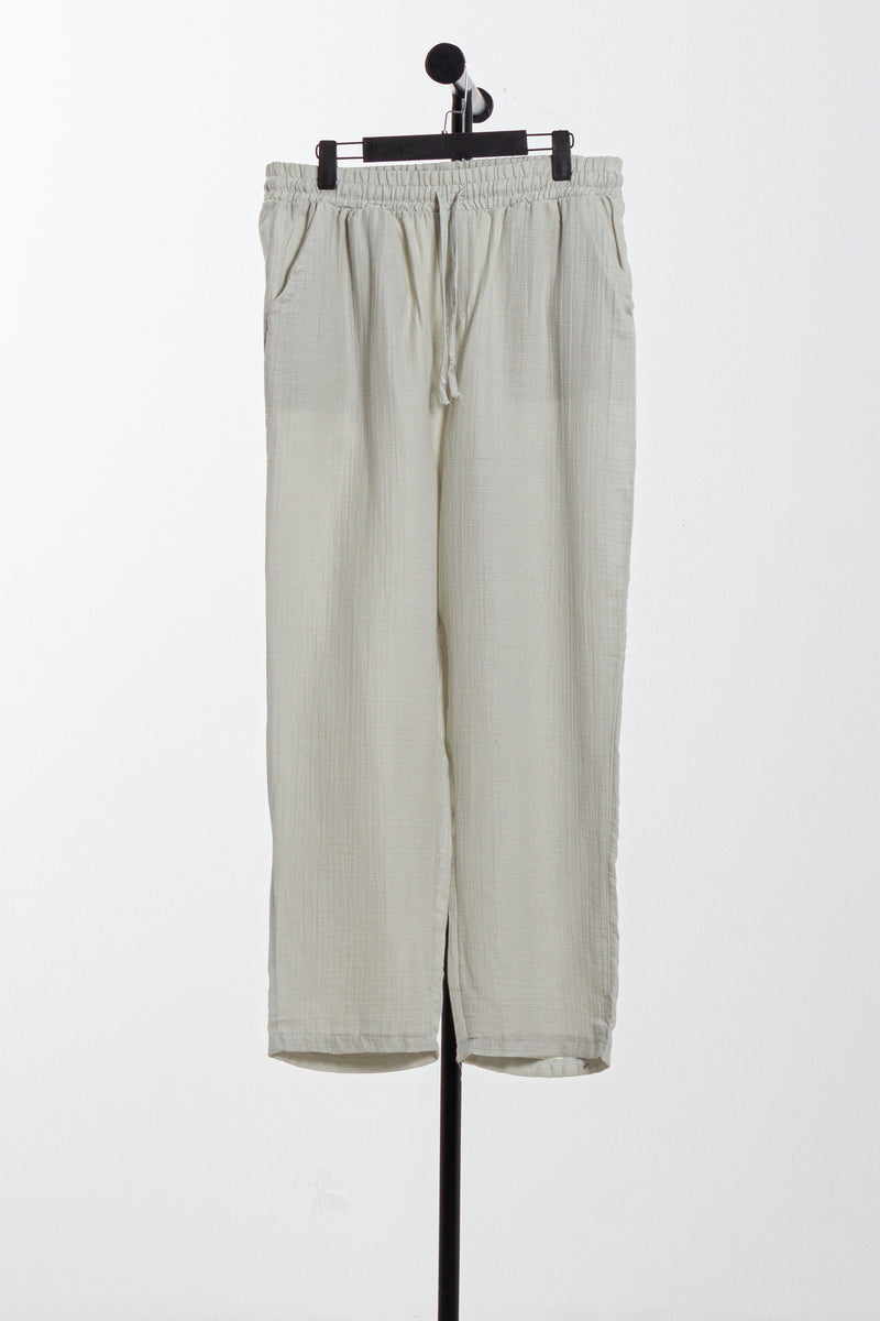STRAIGHT FIT JOGGER WAIST TROUSERS