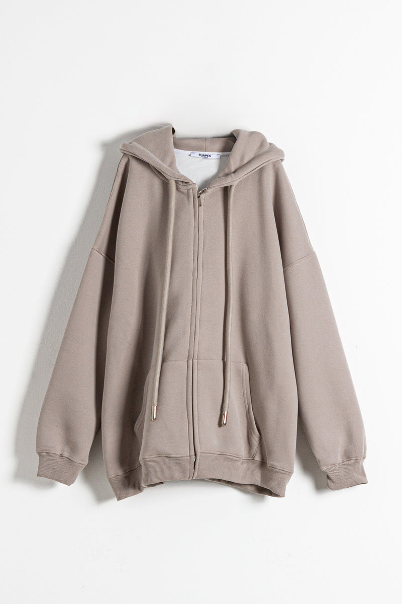 OVERSIZED HOODIE WITH ZIP
