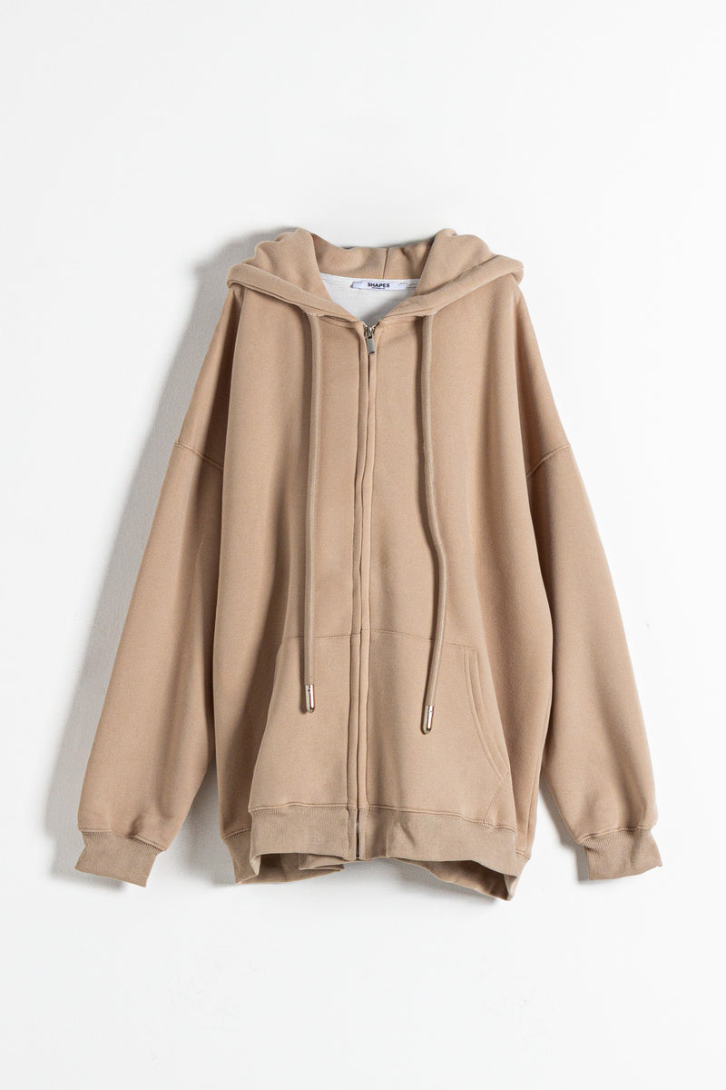 OVERSIZED HOODIE WITH ZIP