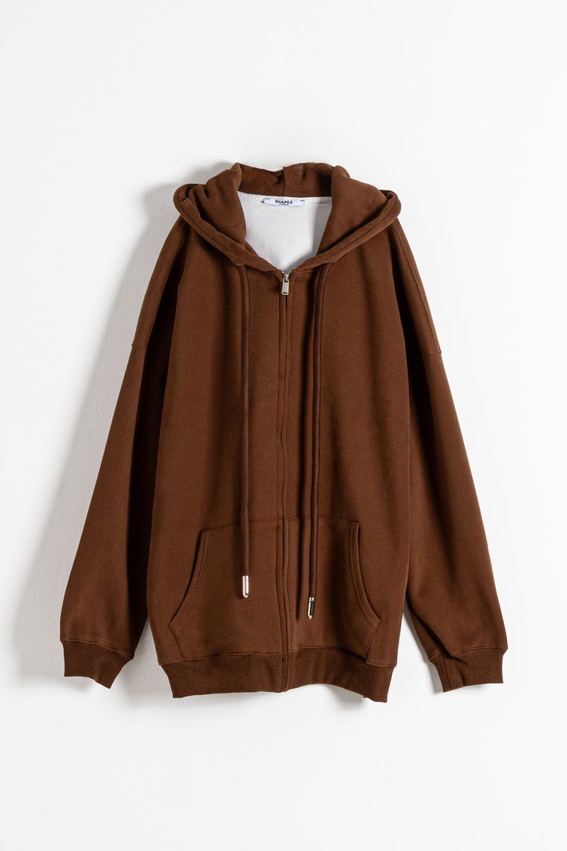 OVERSIZED HOODIE WITH ZIP
