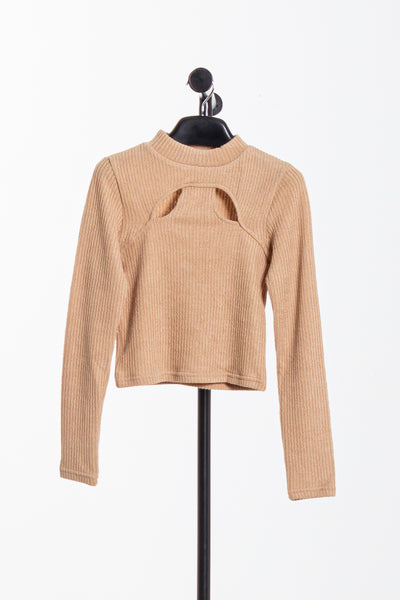 HALTER NECK RIBBED TOP