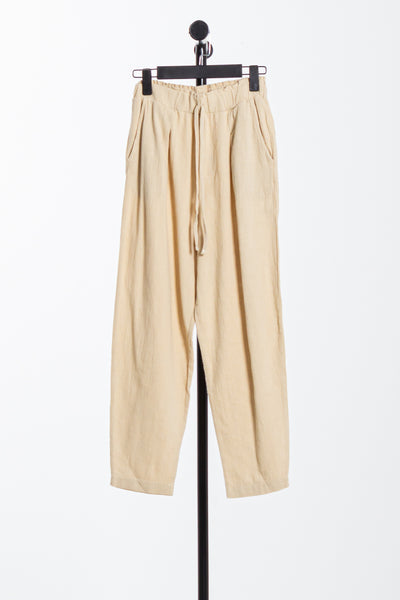 LINEN BLEND JOGGER WAIST TROUSERS