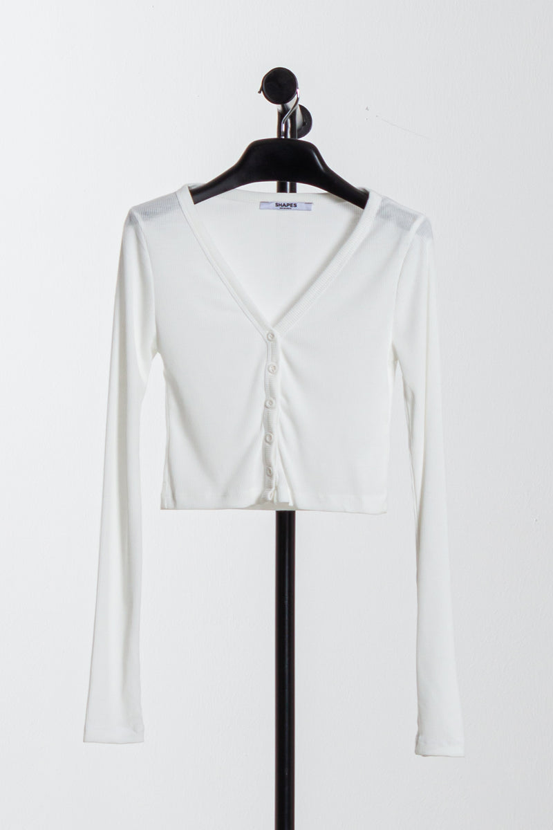 BUTTONED CROP TOP