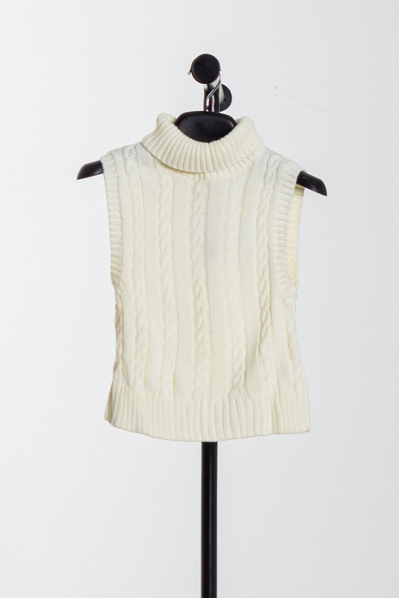 HIGH NECK CROP SWEATER