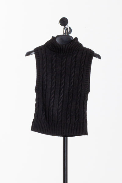 HIGH NECK CROP SWEATER