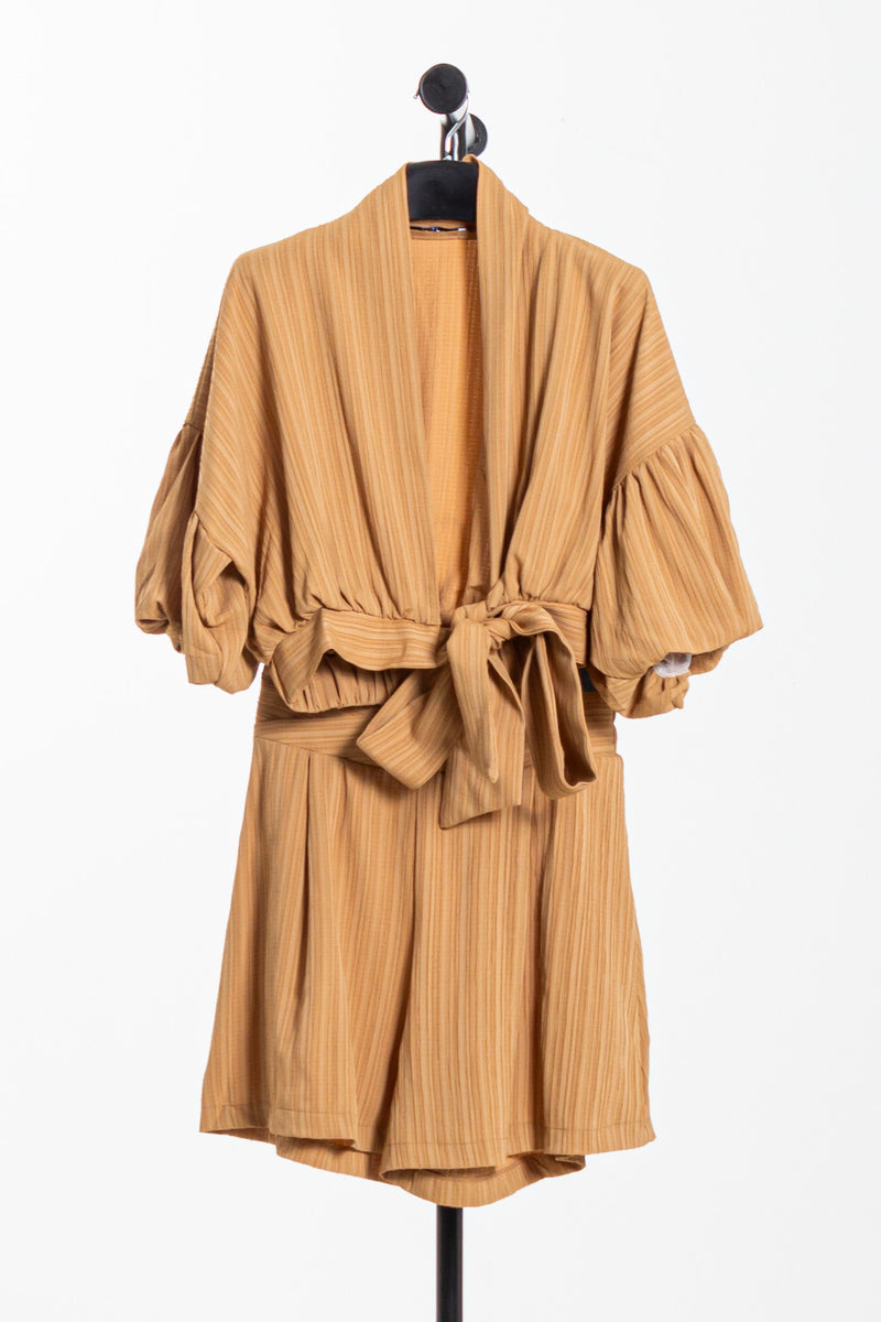 PLEATED FRONT KNOT TOP SET