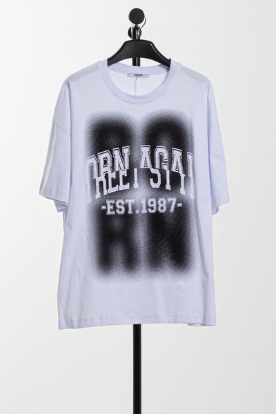 CONTRAST PRINT T-SHIRT