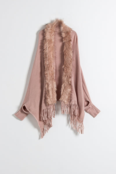 FAUX FUR SHAWL