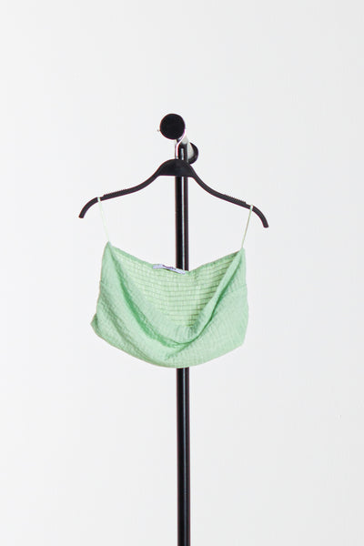 TEXTURED STRAPLESS CROP TOP