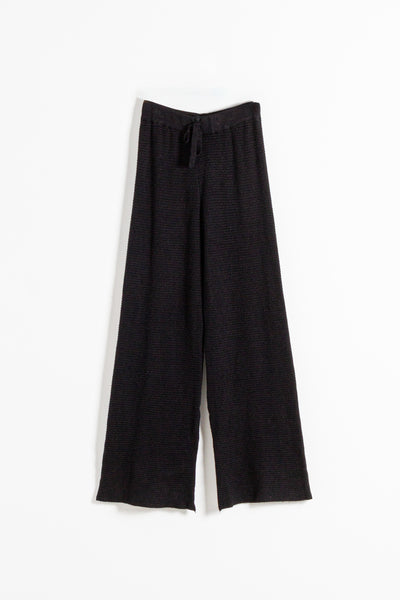 TEXTURED KNIT TROUSERS
