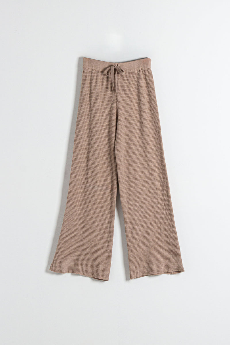 TEXTURED KNIT TROUSERS