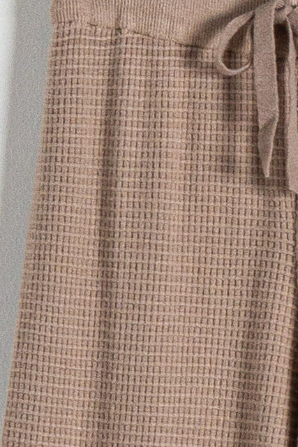 TEXTURED KNIT TROUSERS