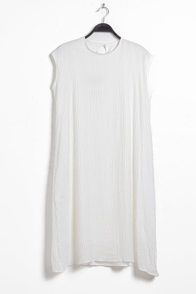TEXTURED LINEN BLEND DRESS