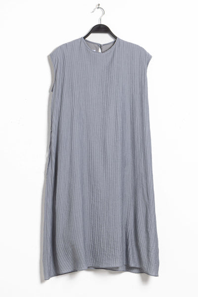 TEXTURED LINEN BLEND DRESS