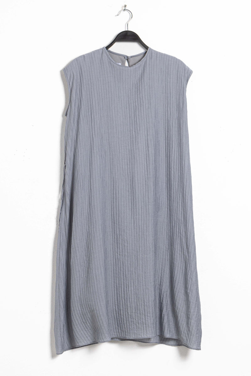 TEXTURED LINEN BLEND DRESS