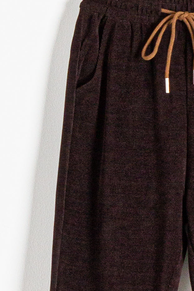 JOGGER WAIST CORDUROY TROUSERS