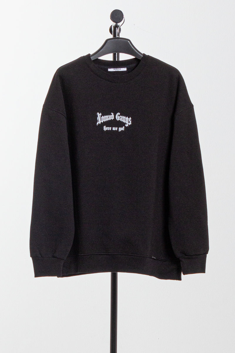 CONTRAST BACK PRINT SWEATSHIRT