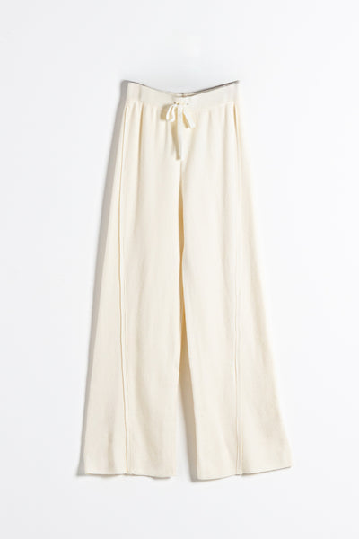 TEXTURED KNIT TROUSERS