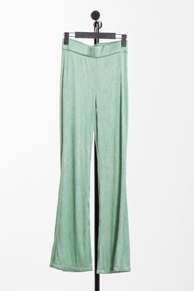 RIBBED FLARE TROUSERS