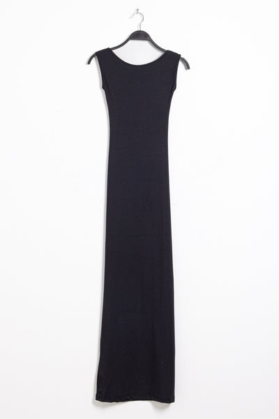 POLYAMIDE BACKLESS BODYCON MIDI DRESS