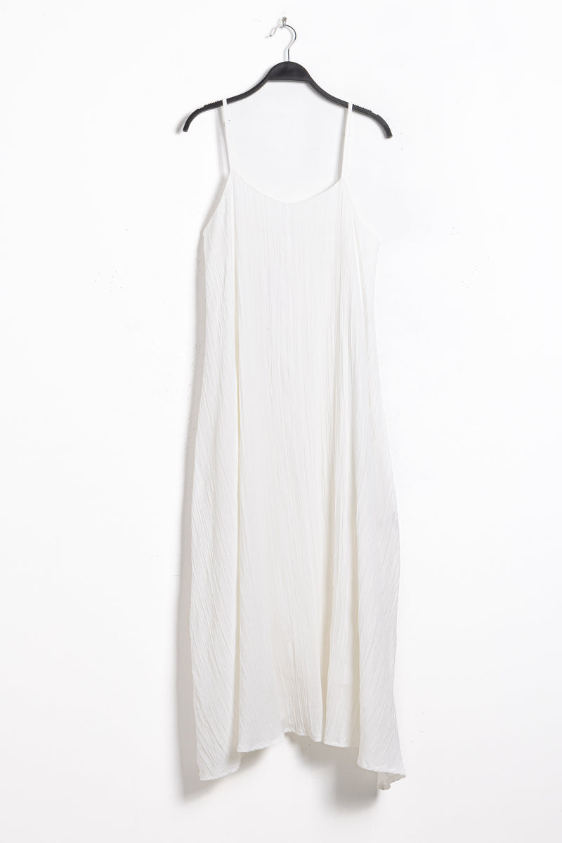 TEXTURED LINEN BLEND DRESS
