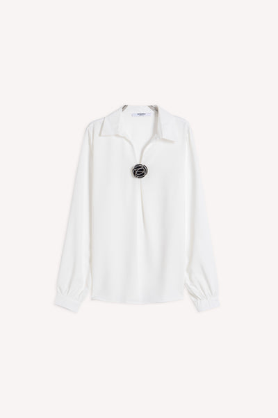 DETAILED CHIFFON SHIRT
