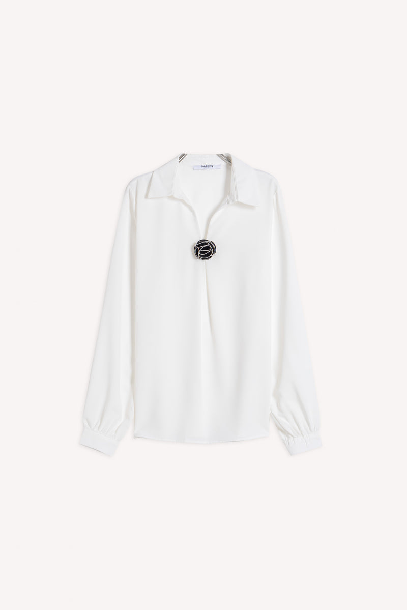 DETAILED CHIFFON SHIRT