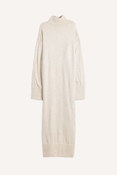 HIGH-NECK WOOL BLEND DRESS