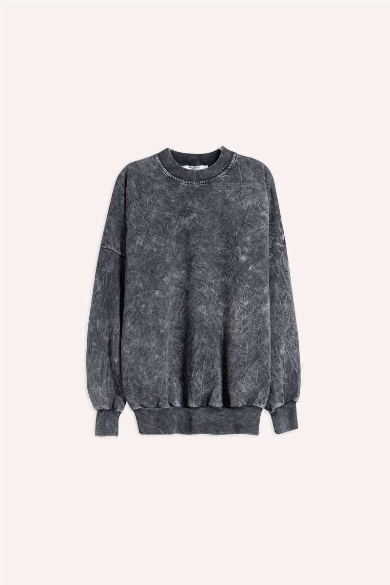 WASHED-EFFECT SWEATSHIRT SET