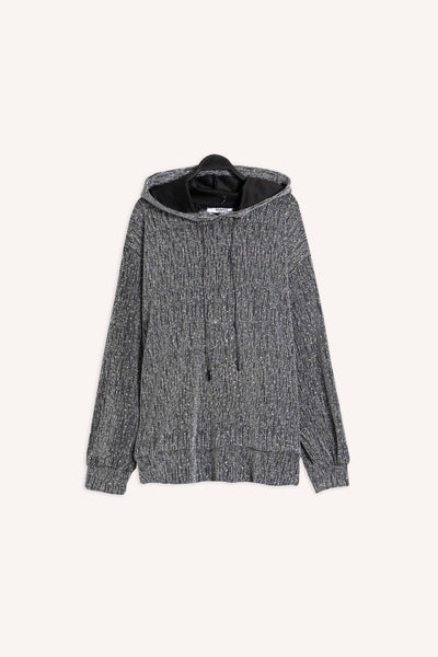 RHINESTONE STUDDED HOODIE SET