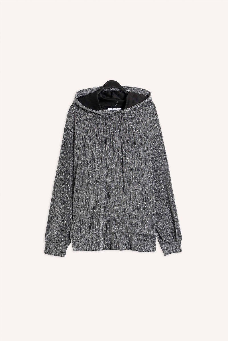 RHINESTONE STUDDED HOODIE SET