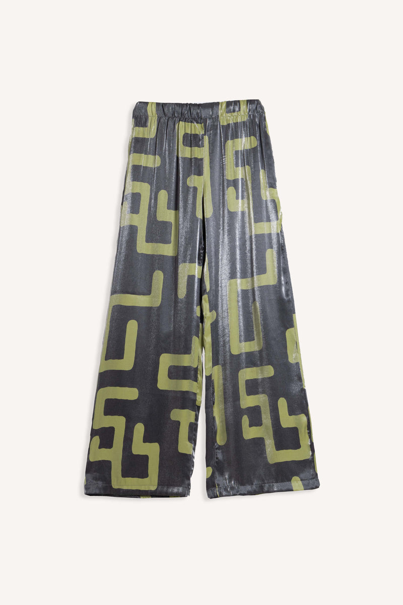 PRINTED SATIN SET