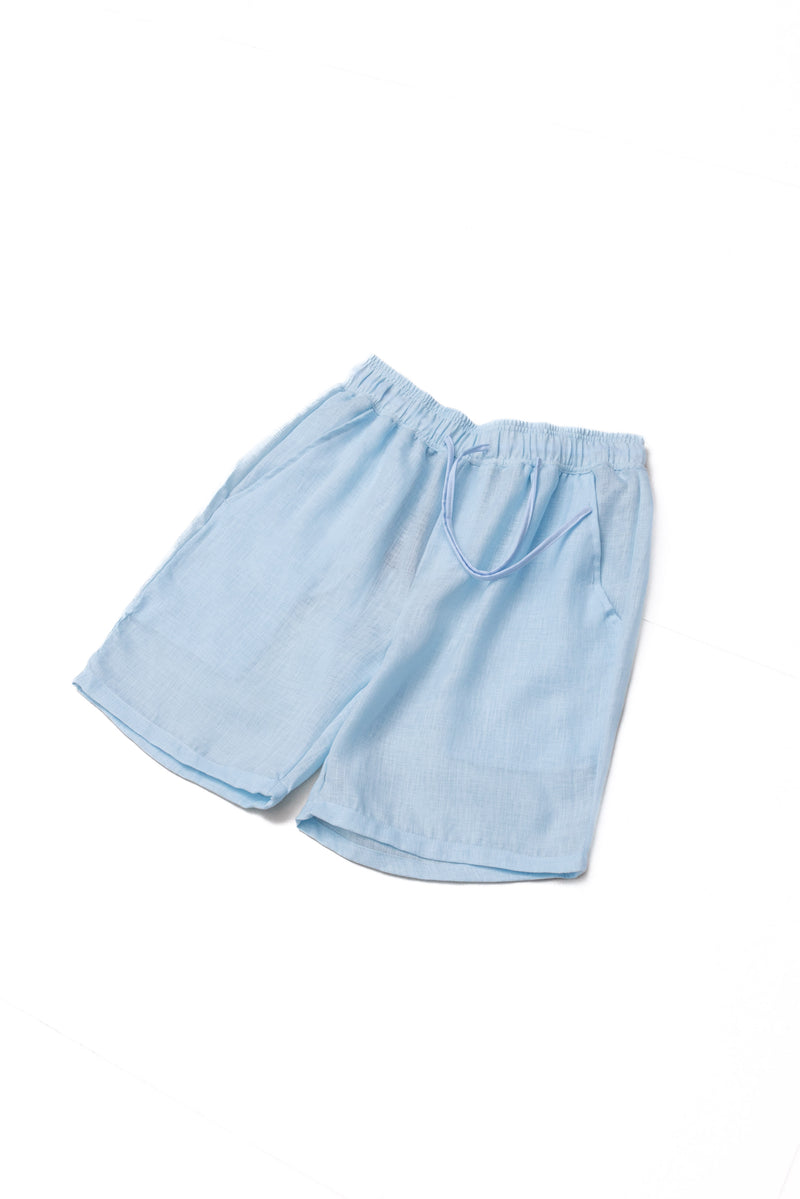 LINEN BLEND SHORTS