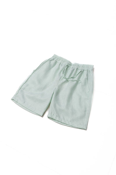 LIGHTWEIGHT LINEN BLEND SHORTS