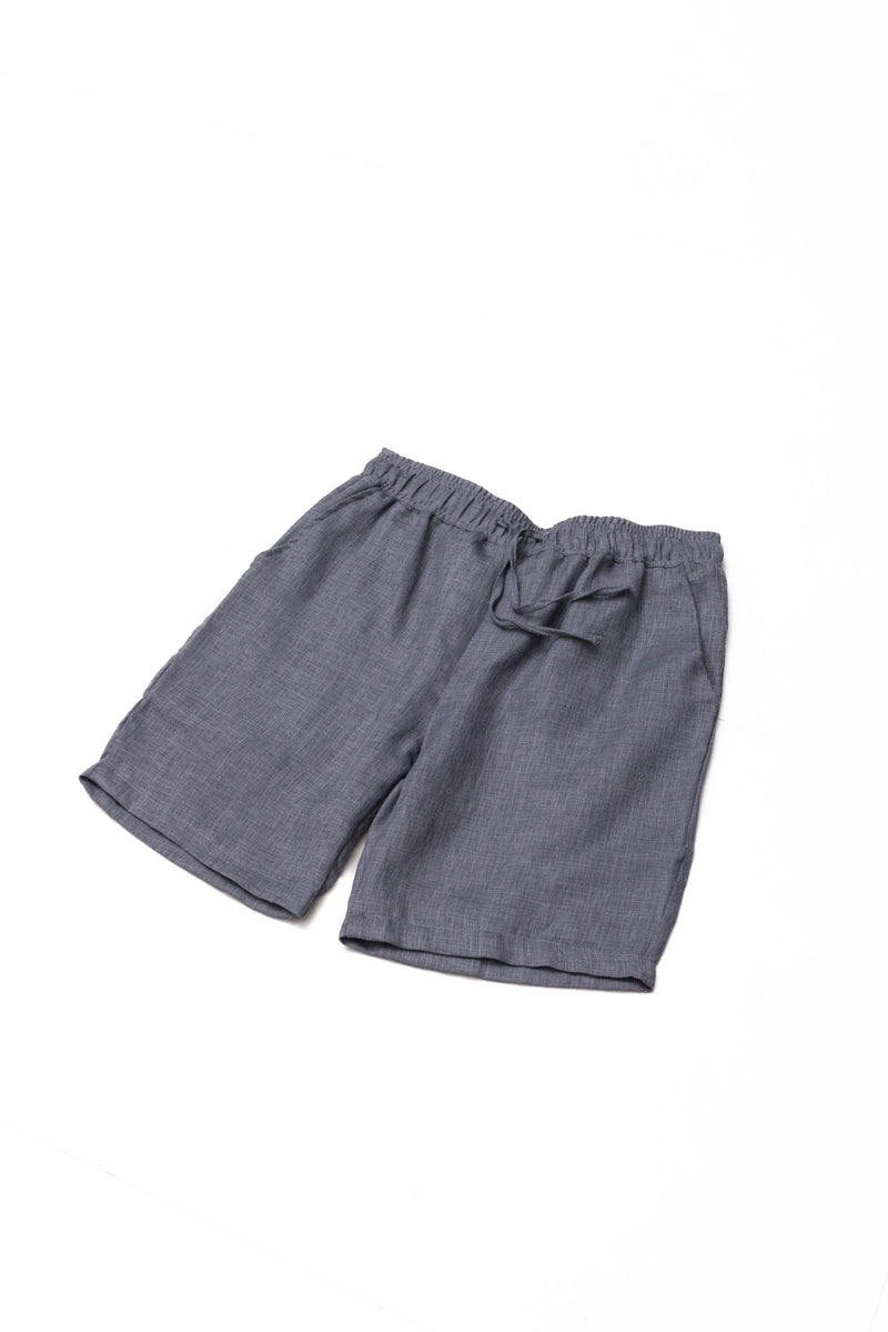 LINEN BLEND SHORTS