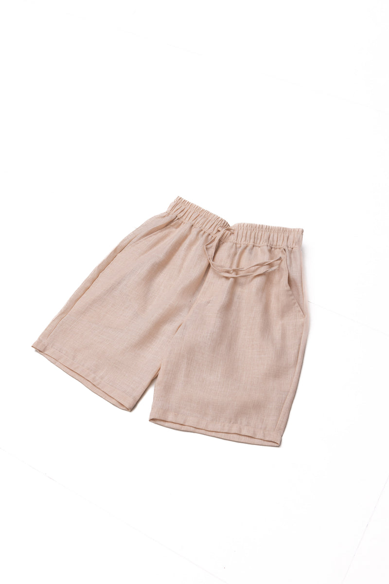 LIGHTWEIGHT LINEN BLEND SHORTS
