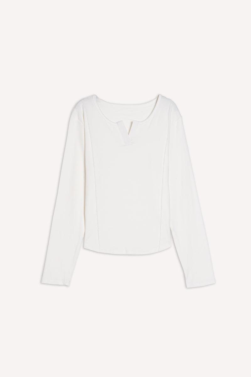 DETAILED RIBBED TOP