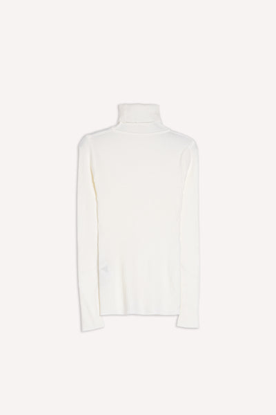 RIBBED KNIT TURTLE NECK TOP