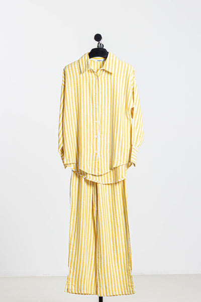 STRIPED SHIRT SET