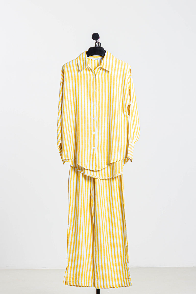 STRIPED SHIRT SET