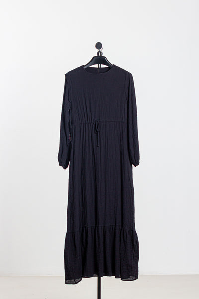 TEXTURED LONG DRESS