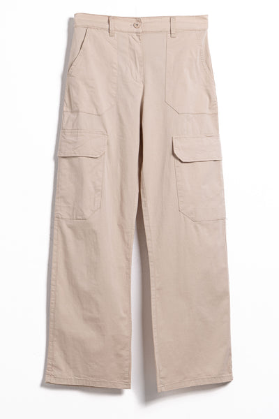 HIGH-WAIST CARGO TROUSERS