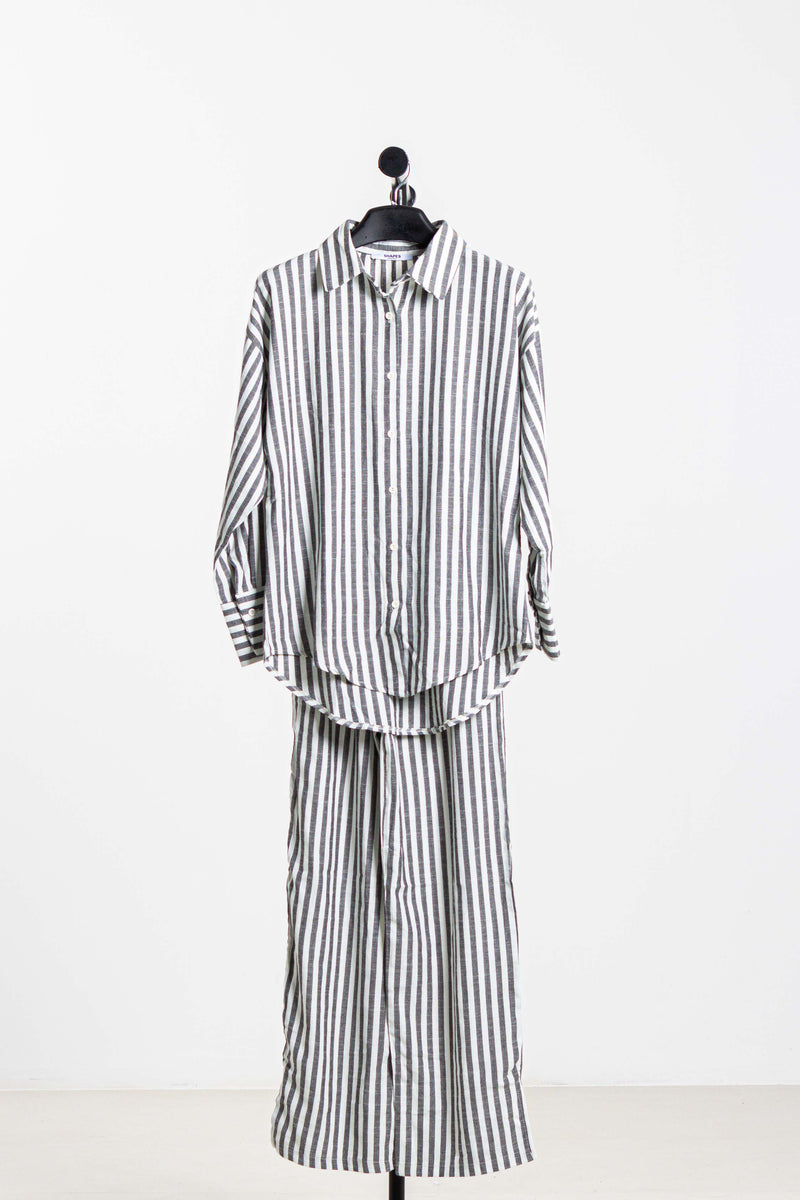 STRIPED SHIRT SET