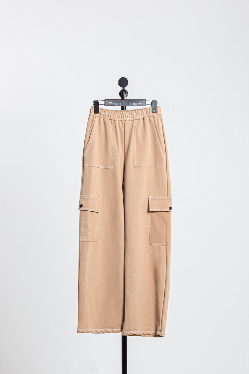 WIDE-LEG CARGO TROUSERS