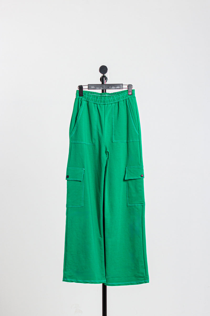 WIDE-LEG CARGO TROUSERS