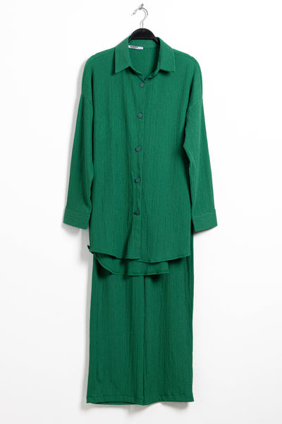 TEXTURED SHIRT SET