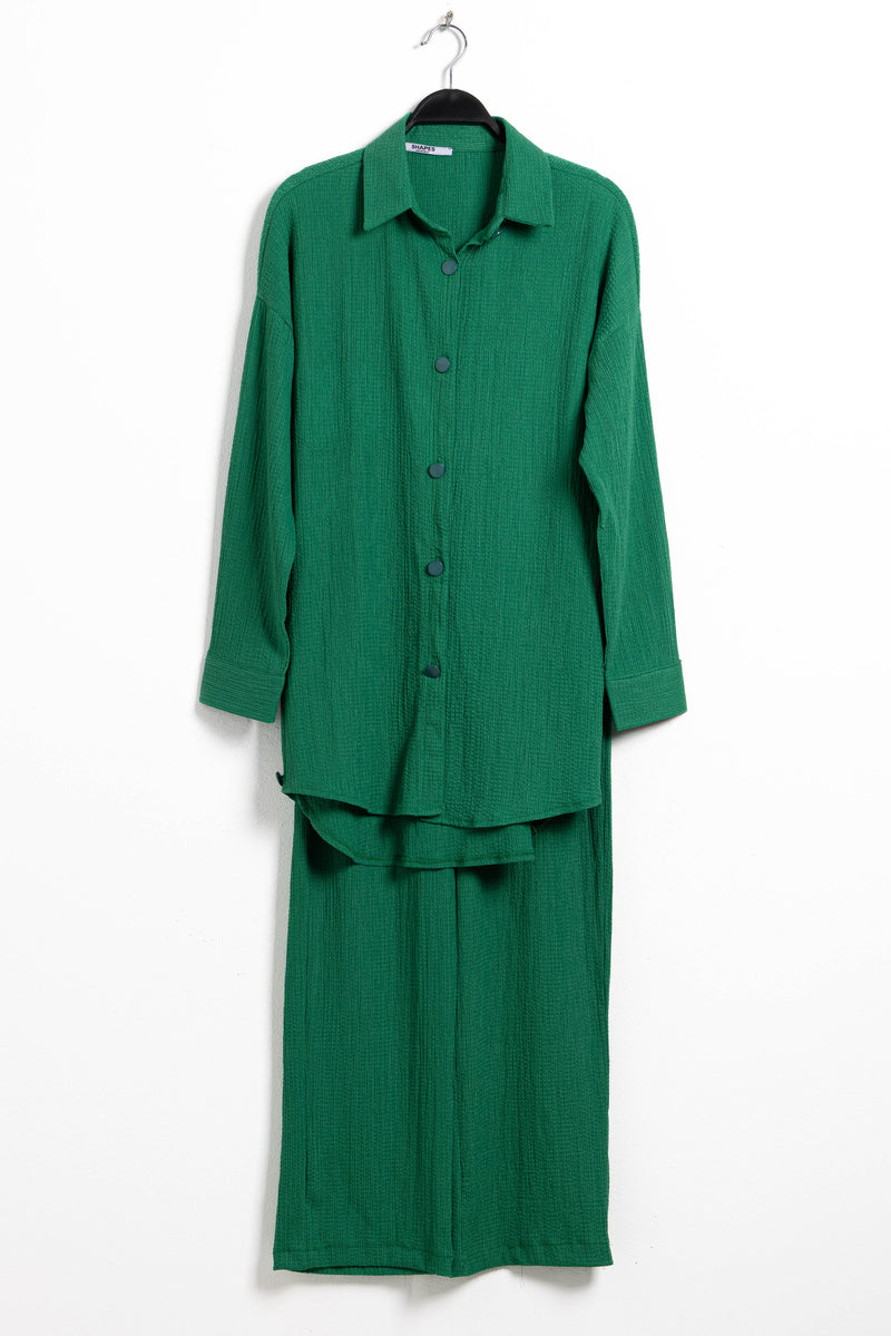 TEXTURED SHIRT SET