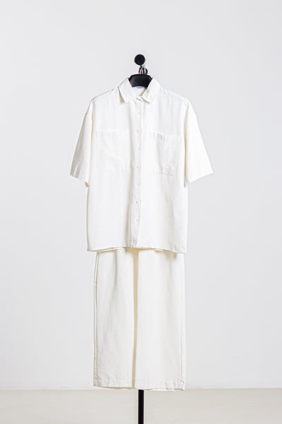 LINEN BLEND SHIRT SET