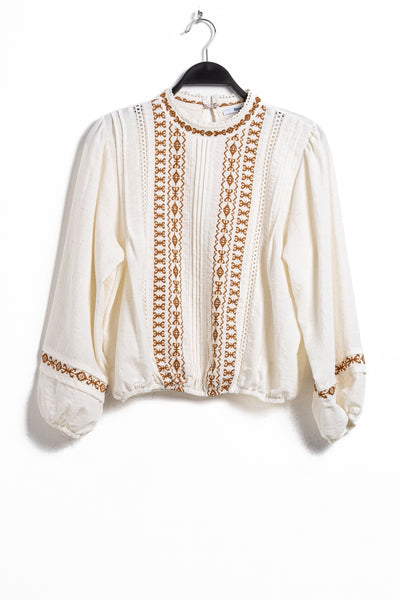 DETIAL EMBROIDERED BLOUSE